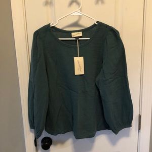 Universal Thread Green blouse size small NWT